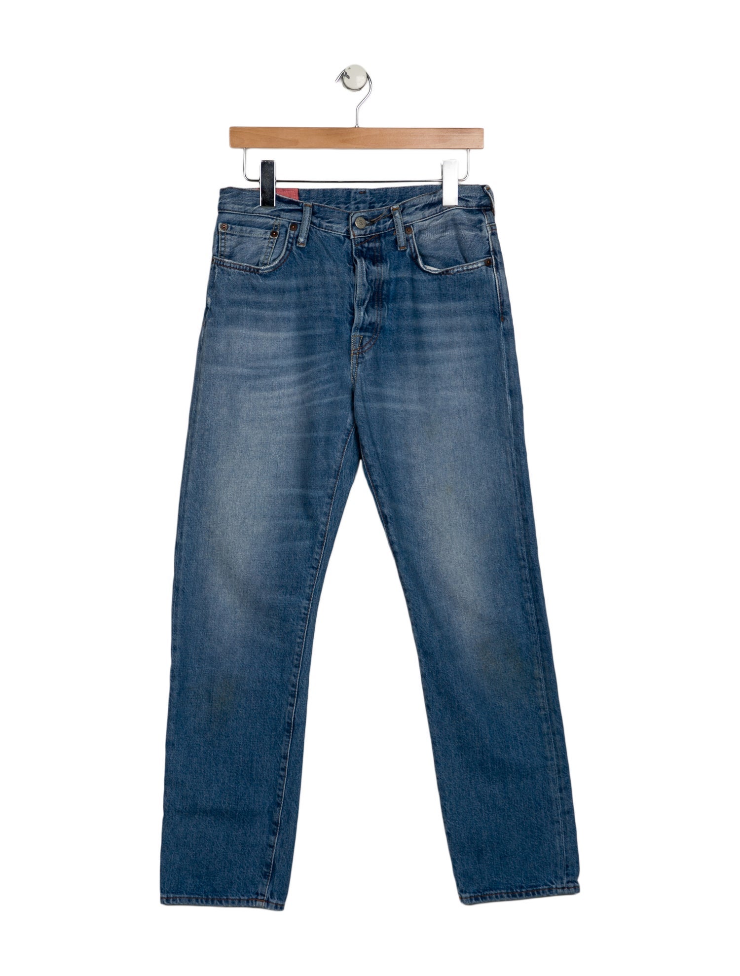 Acne Studios High-Rise Straight Leg Jeans